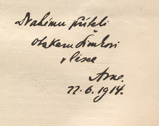 Zvláštní otisk Sborníku filologického ročník IV. 1913 – Skalák Karoliny Světlé (studie analytická)